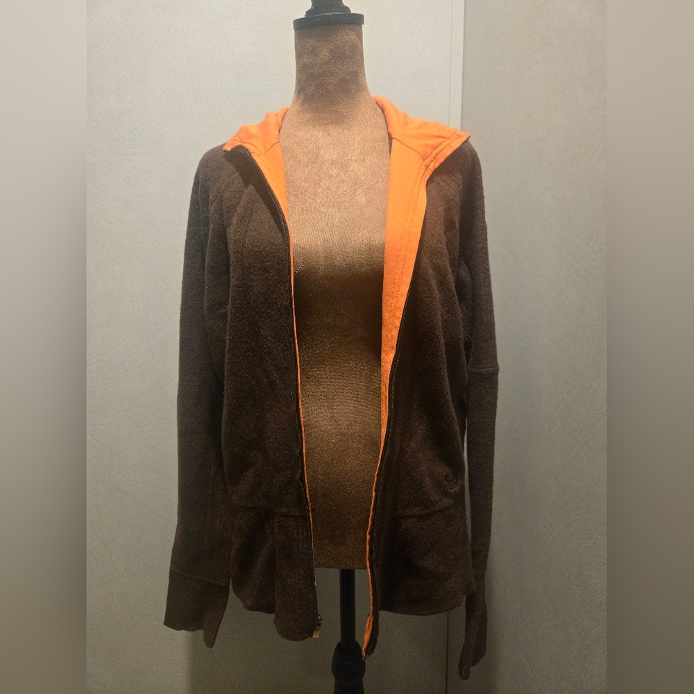 Mountain Hardwear Brown and Orange Teddy Jacket